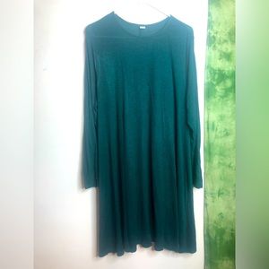 Green gently worn long sleeve dress.
